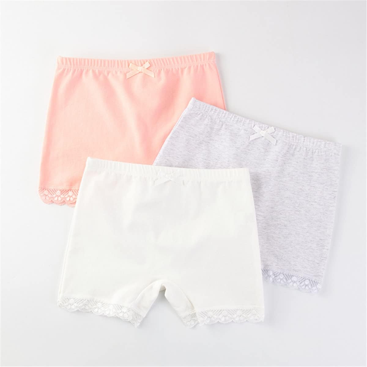 5 Pcs Little Girls Toddler Kids Boy-Leg Shorts Lace Trim Underwear Boxers Briefs Panties