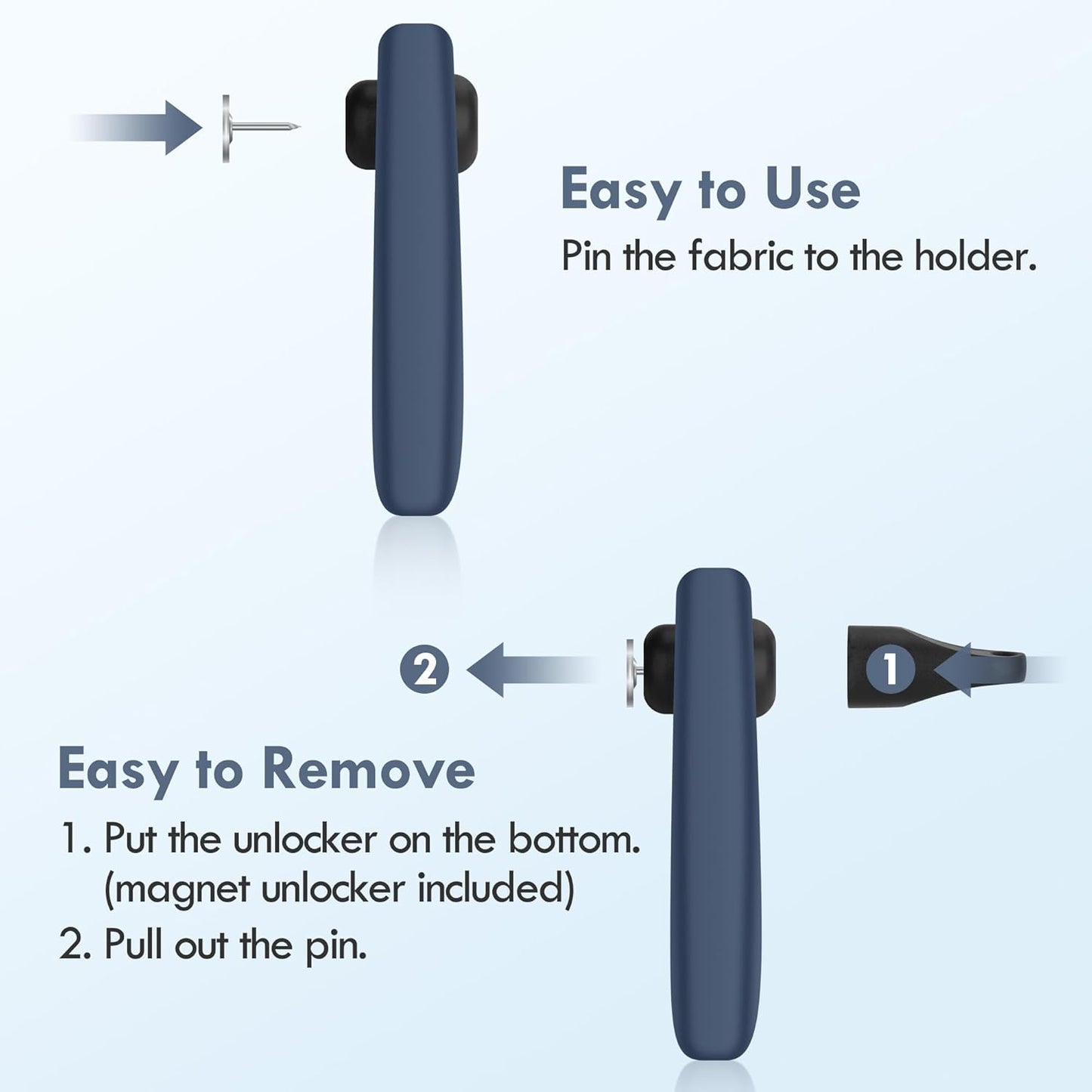 Airtag Holder for Kids Hidden 2 Pack Upgraded GPS Tracker Case, Anti-Removal Airtag Silicone Case with Safety Pins, Avoid Airtag Loss, Suitable for Children, Elderly, Pets, Backpack, Luggage