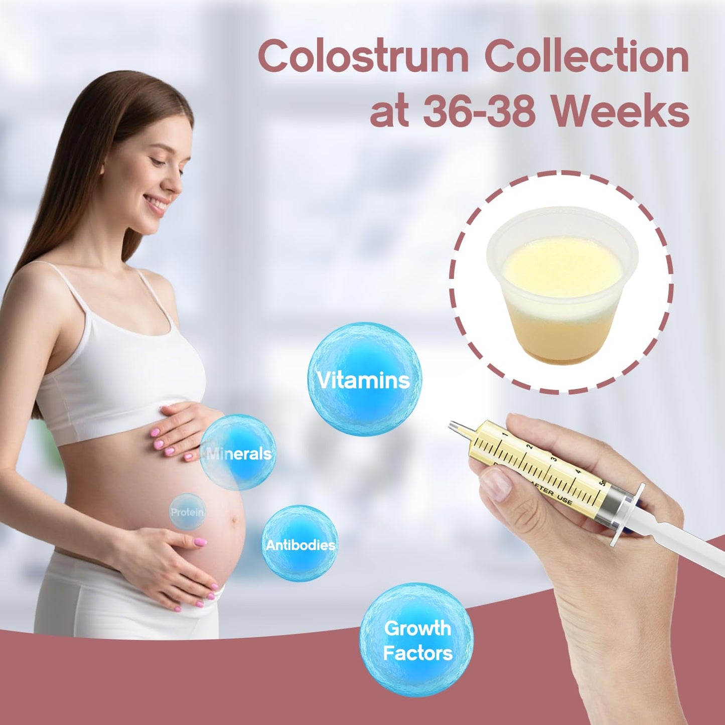 60 Sets 5Ml Colostrum Collector Kit Include 60 5ml No Needle Sterile Syringes with Cap, 4 Measuring Cup, 6 Zip-lock Storage Bags, 60 Labels for Breast Milk Collector