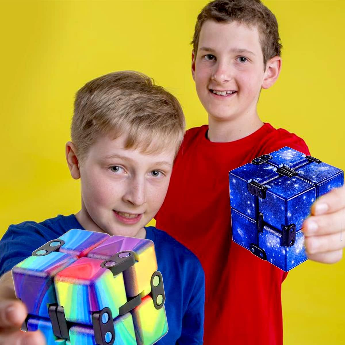 12 Pack Infinity Cube Fidget Toy, Fidgeting Game for Adults, Cool Mini Gadget Best for Stress and Anxiety Relief and Kill Time for ADD/ADHD/OCD