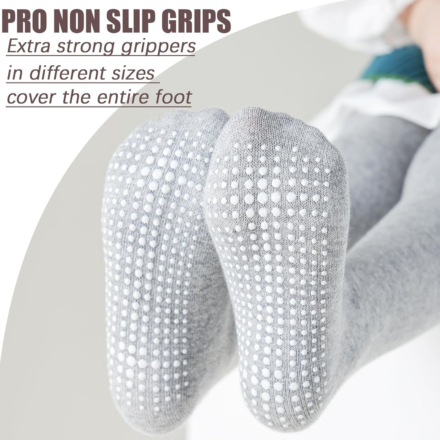 Mini angel Baby Tights Non Slip Baby Girl Tights Plain/Shoe-Look Leggings Seamless Pantyhose Warm Cotton Leggings Non-Skid