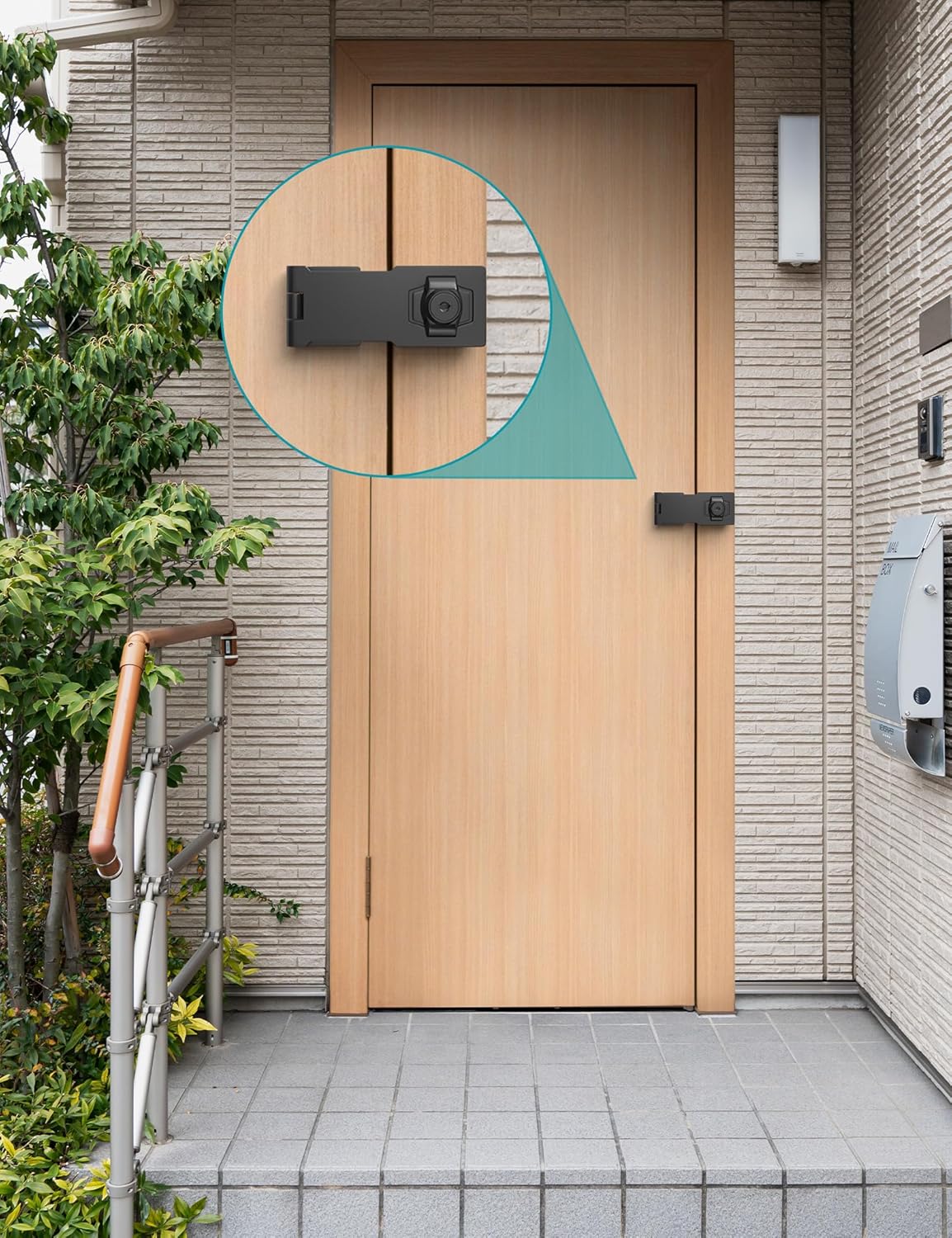 2.5 Inch Keyed Hasp Lock for Cabinets & Small Doors, Twist Knob Design, Heavy Duty Zinc Alloy with Chrome-Plated Iron, Includes Keys & Screws, Black