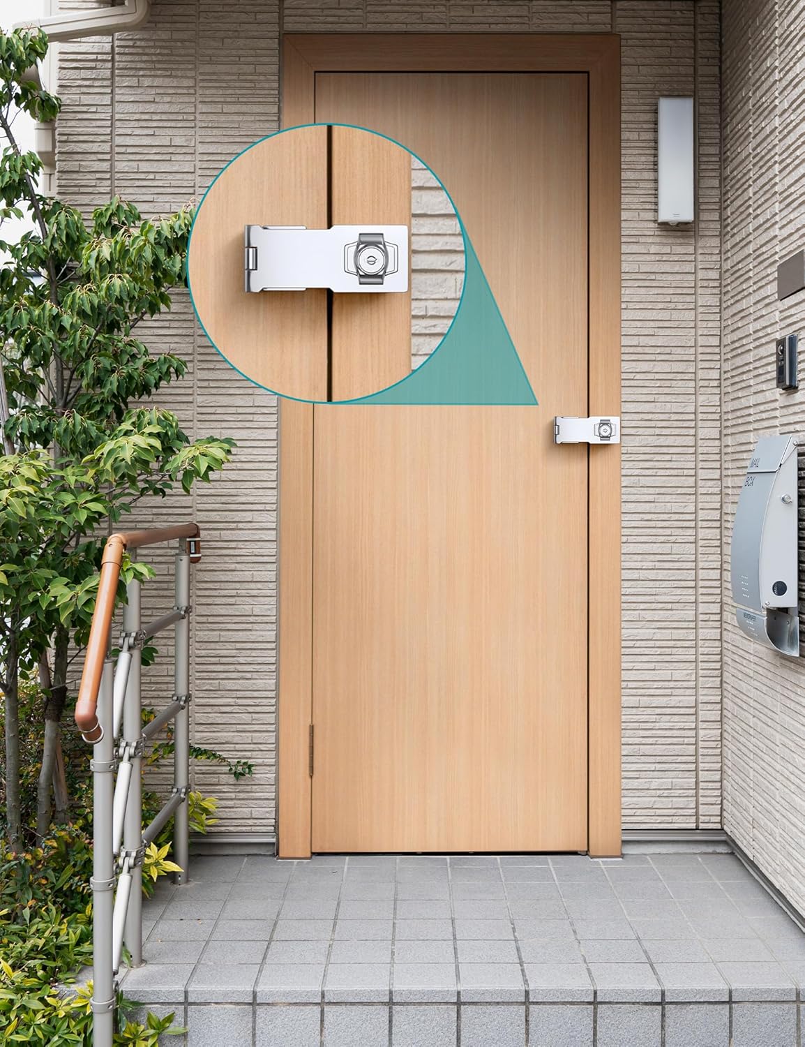 4 Inch Keyed Hasp Lock for Cabinets & Small Doors, Twist Knob Design, Heavy Duty Zinc Alloy with Chrome-Plated Iron, Includes Keys & Screws - Silver, 4 Pack