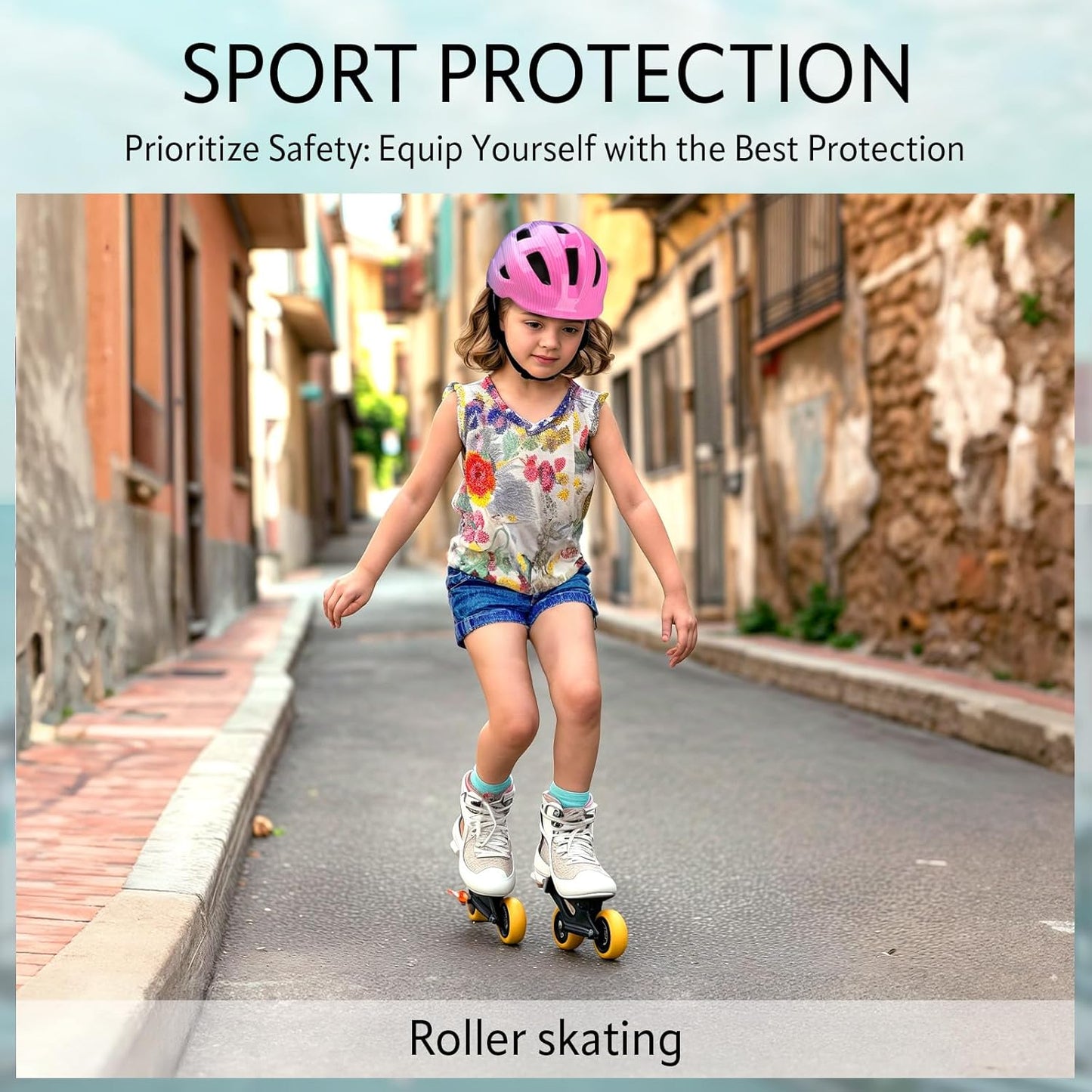 Adjustable Toddler Helmet, Kids Bike Helmets for Boys Girls 3-5/4-6/5-8 Years, Protective Gear Set for Bicycling/Skateboarding/Rollerblading/Scootering