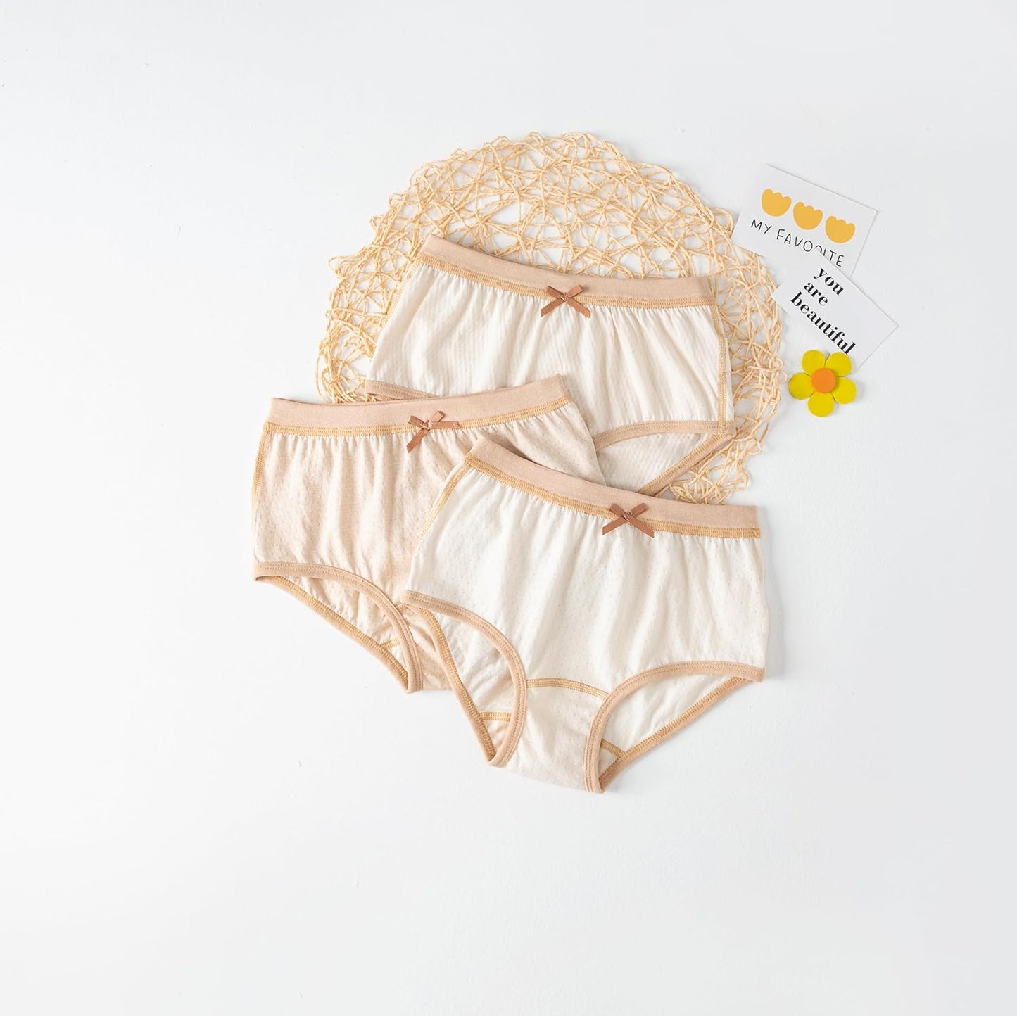 GZMM Girls Underwear Organic Cotton Panties Toddler Kids Briefs