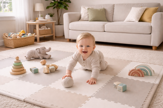 How to Set Up a Safe Floor Space for Early Crawling