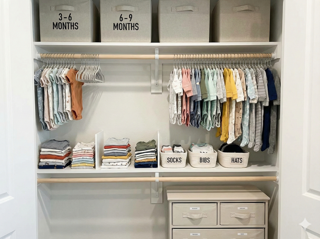 How to Create a Baby Closet System That Saves Time Every Day