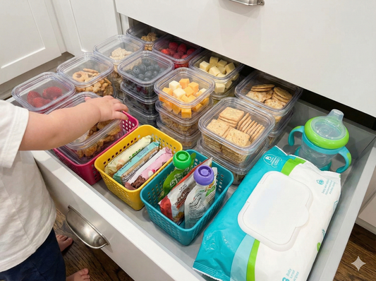 How to Set Up a Baby Snack Station for Growing Independence