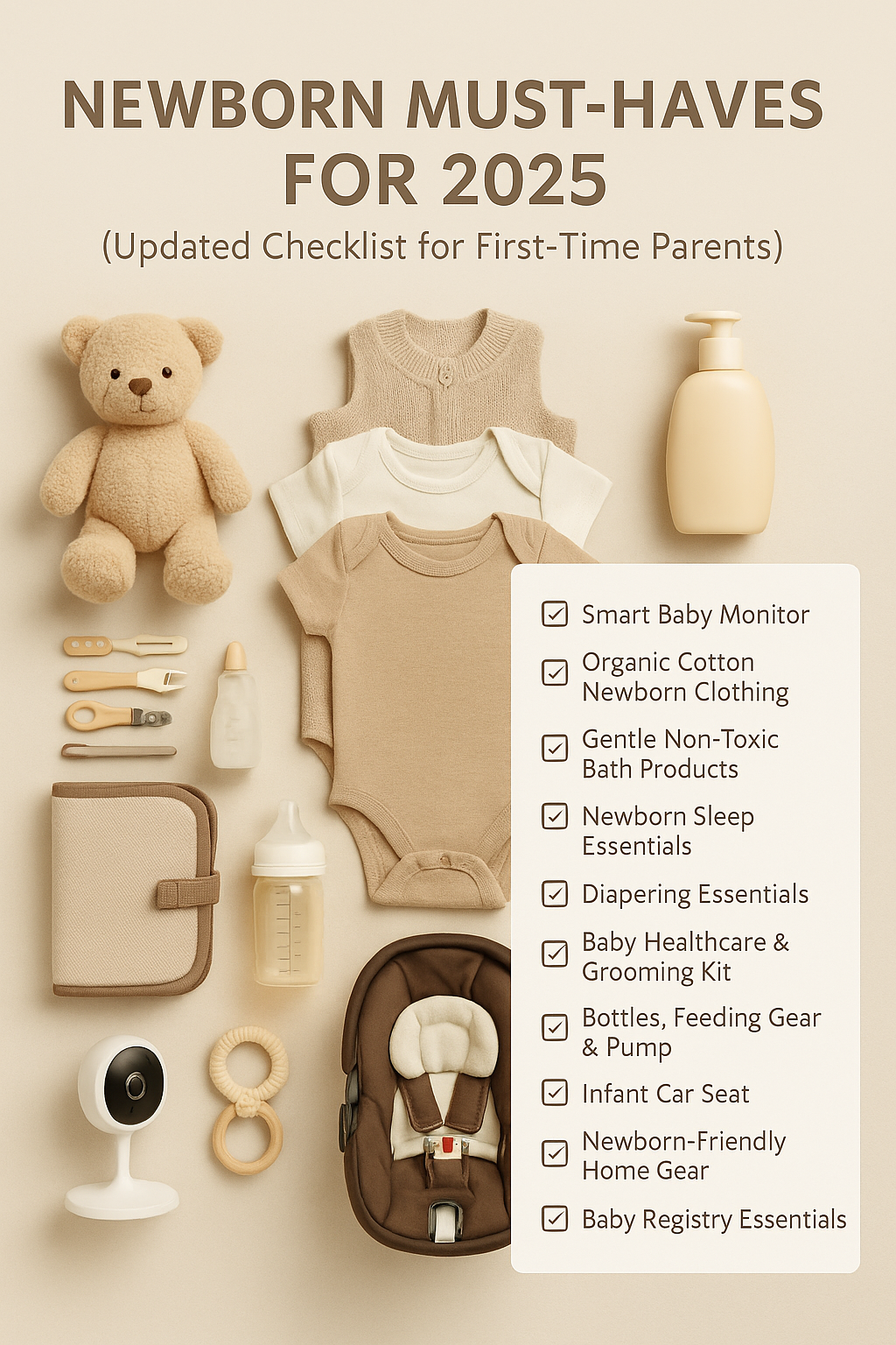 Newborn Must-Haves for 2025 (Updated Checklist for First-Time Parents)