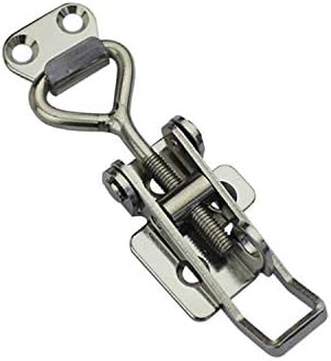 Adjustable Buckle Cabinet Boxes Lever Handle Toggle Catch Latch Lock with Screws,2 Pcs (SK-2S,Range:97-123mm)