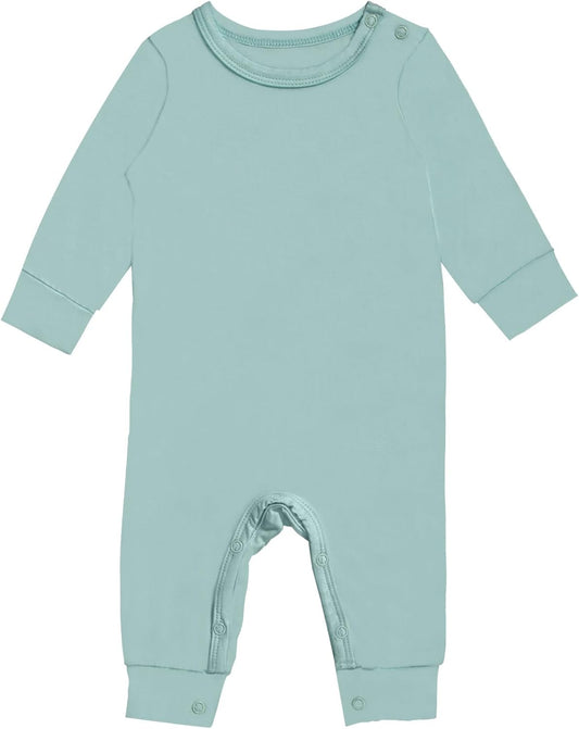 GUISBY Rayon Baby Pajamas, Long Sleeve with Snap Closure Pajamas Sleepers