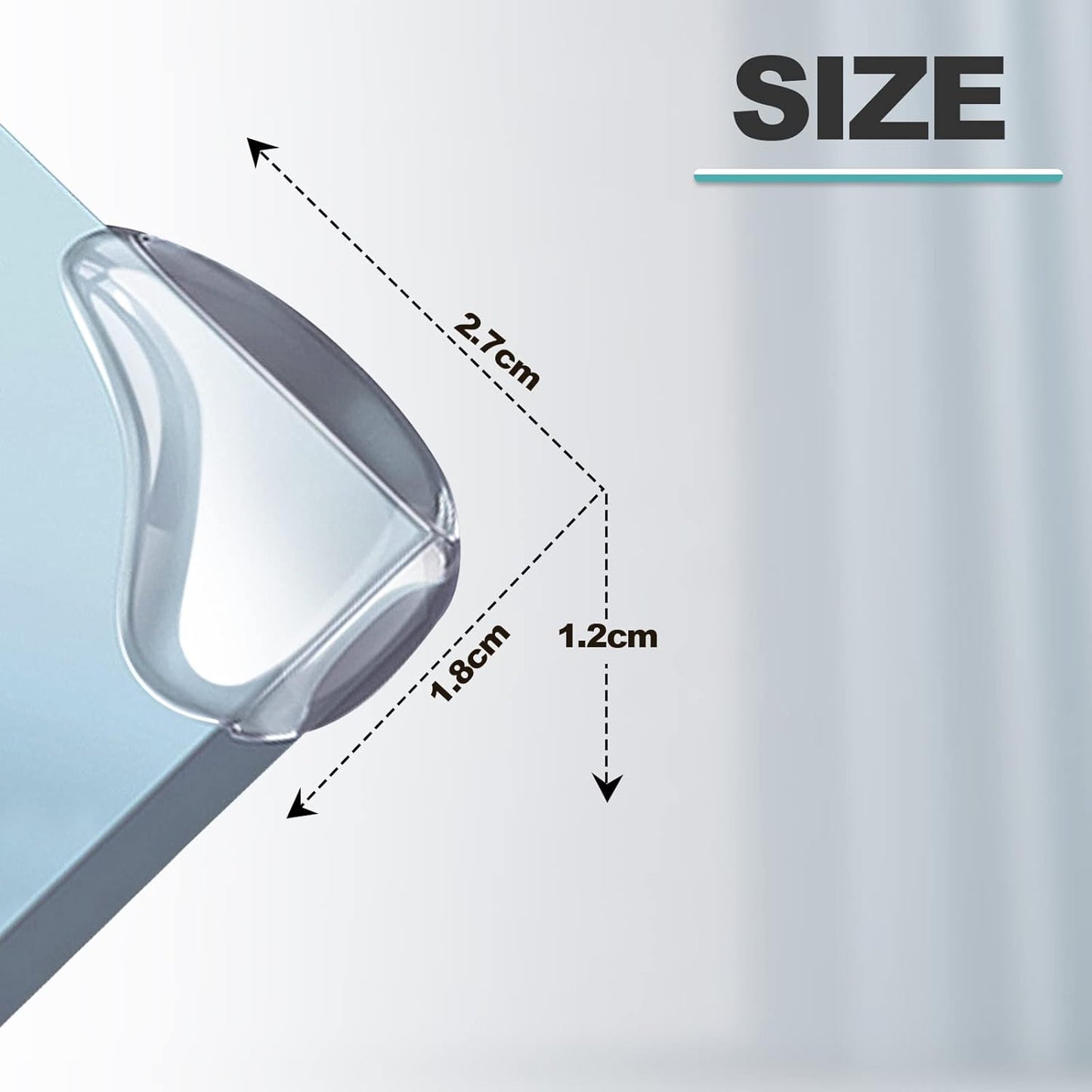 8 Pack Corner Guards Clear Corner Protectors for Furniture Baby Proof Corner & Edges Cover Bumper Stop Child Head Injuries Tables, Furniture & Sharp Corners