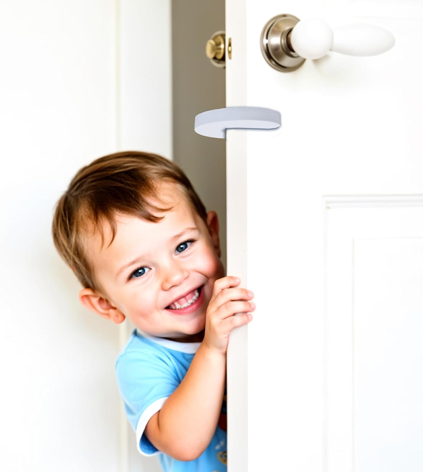 6 Pcs Foam Door Stopper,Child Proof Door Stopper,Doors Finger Pinch Guard,Baby Proof Doorstopper for Preventing Pinching,Slamming Doors and Children Being Locked in Rooms