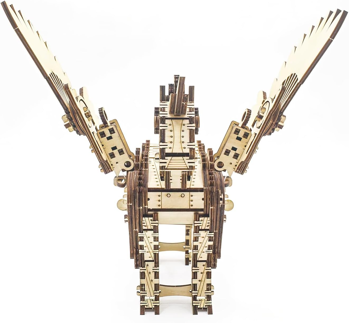 3D Wooden Unicorn Mechanical Horse Puzzle - DIY Brain Teaser Game - Educational Toy Kit - Eco-Friendly Construction - Perfect Desk Display Gift for Kids