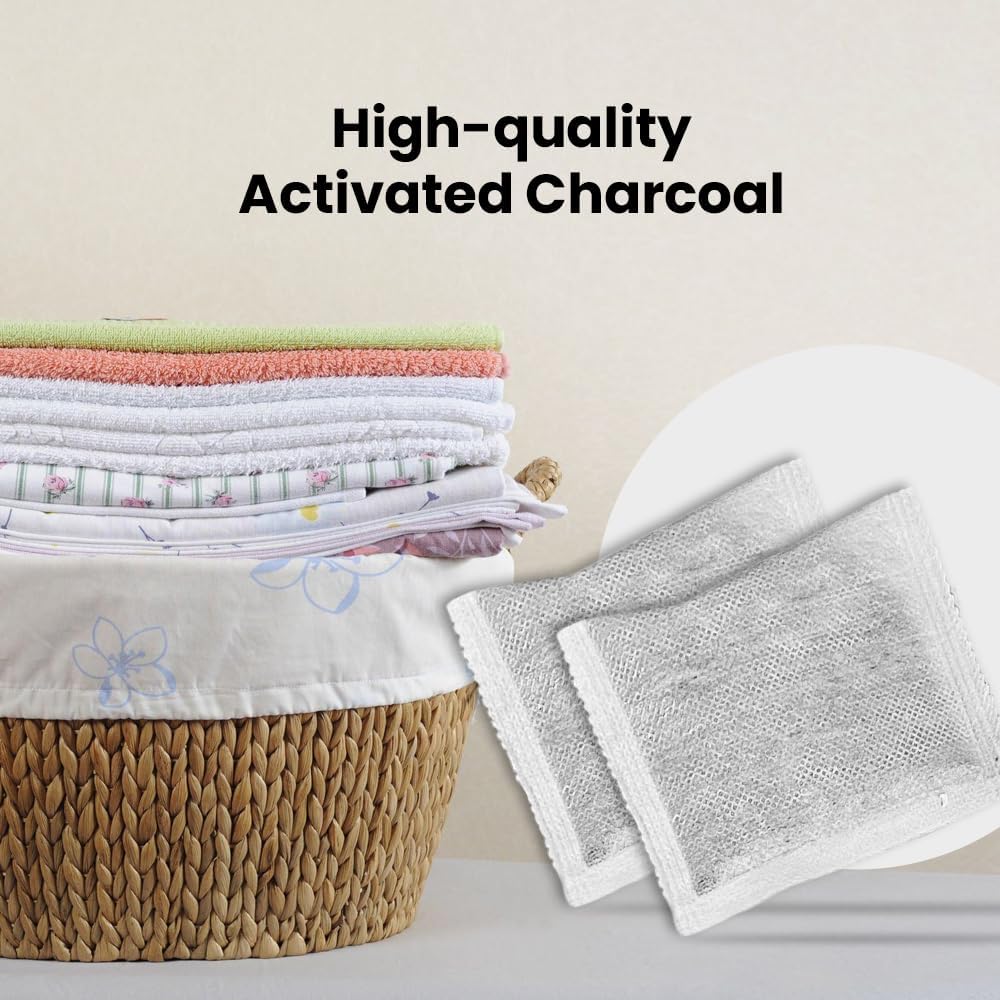 Green Piece® 24 Pack Overstuffed All-Natural Diaper Pail Deodorizer | Activated Charcoal Air Purifier Compatible with Diaper Pails, Shoe Closets, Trash Cans, Pets - Made in The USA by Green Piece