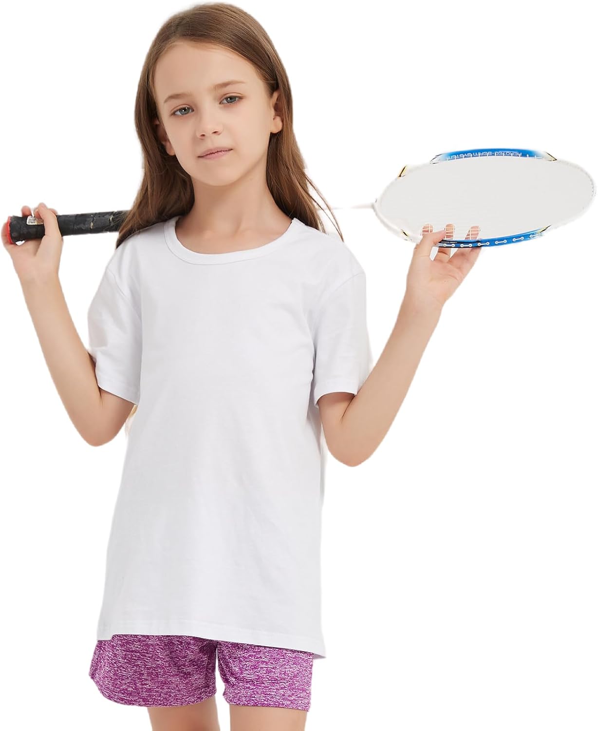 3 Pack Kids T-Shirt Cotton Short Sleeve Tee Shirts for Unisex Boys and Girls Toddler Summer Crew Neck Tops