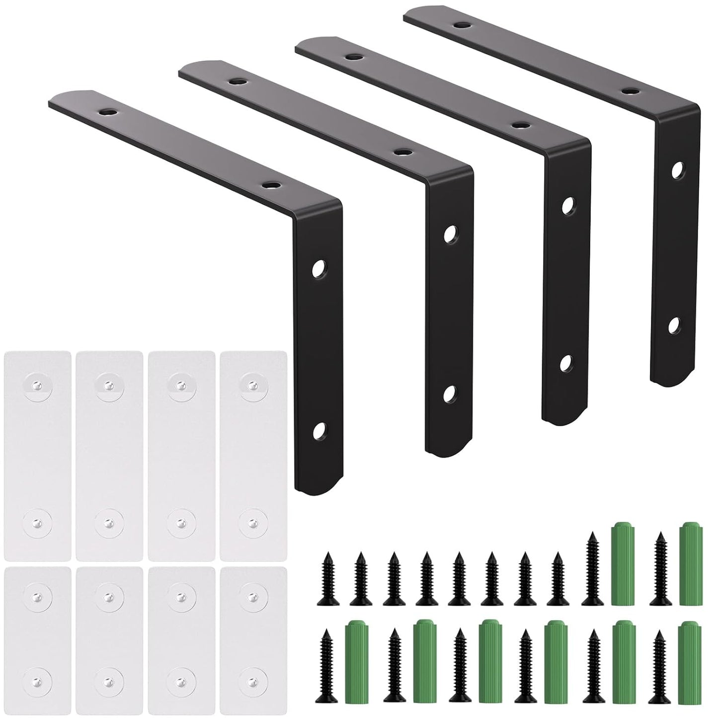 4 Pcs Furniture Anchors, OEH Furniture Anchors for Baby Proofing, No Drilling Furniture Wall Anchor Earthquake Straps, Anti Tip Furniture Straps for Baby Cabinet Dresser to Prevent Falling, Large