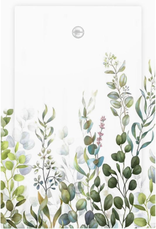Green Eucalyptus Leaf Plant Herbs Springnature Light Switch Cover Plate 1 Gang No Device Blank Electrical Wall Plates Faceplate Decorative Switch Plate for Bed Room Living Room Decor