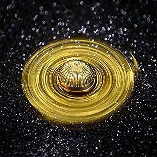Golden Sphere Fidget Spinner Toy for Kids Adults, Gold Orb Metal Fingertip Hand Finger Spinner, Cool Desk Decoration Toy for Home Office, Wizard Fan Gift, Perpetual Motion Spinning