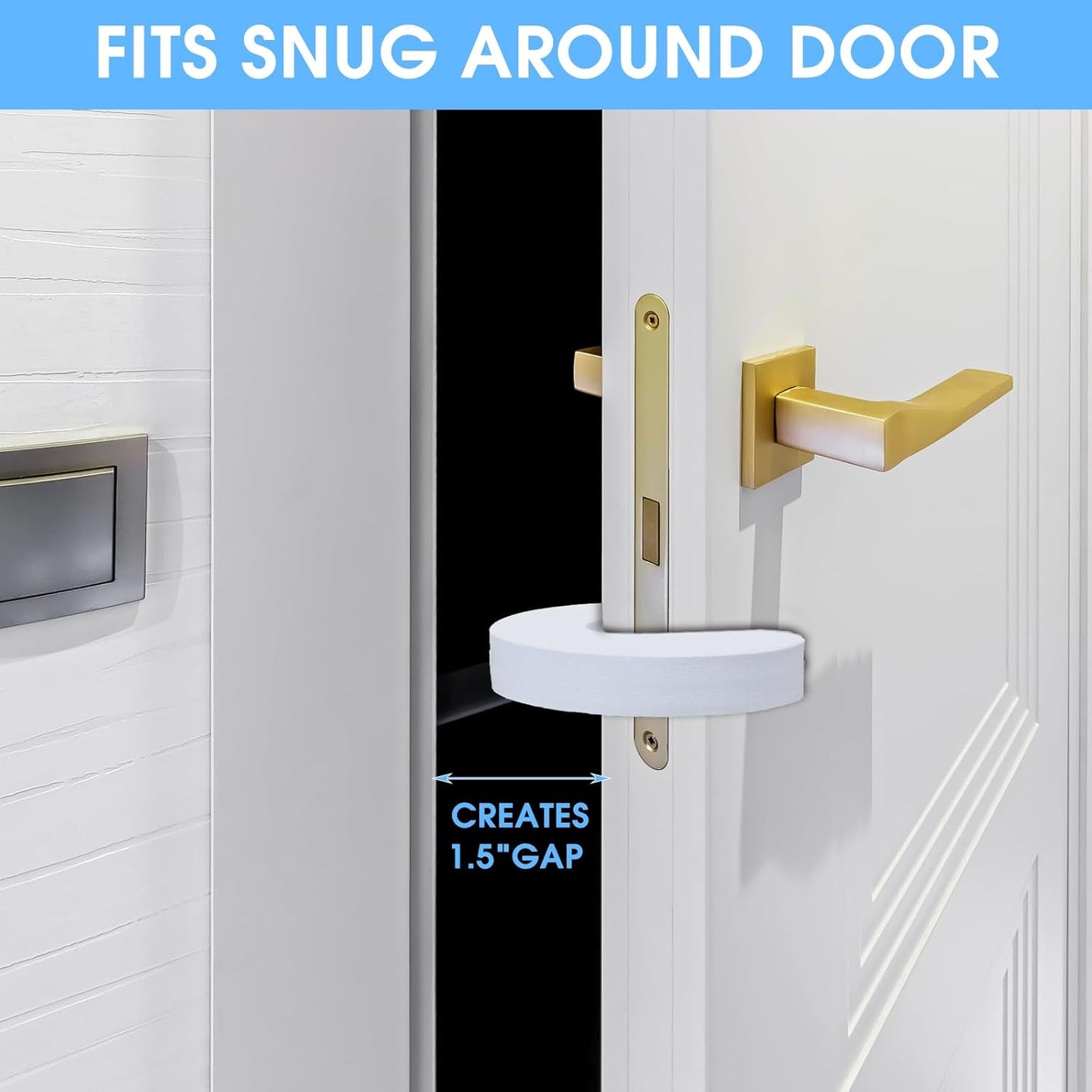 6 Pcs Foam Door Stopper,Child Proof Door Stopper,Doors Finger Pinch Guard,Baby Proof Doorstopper for Preventing Pinching,Slamming Doors and Children Being Locked in Rooms