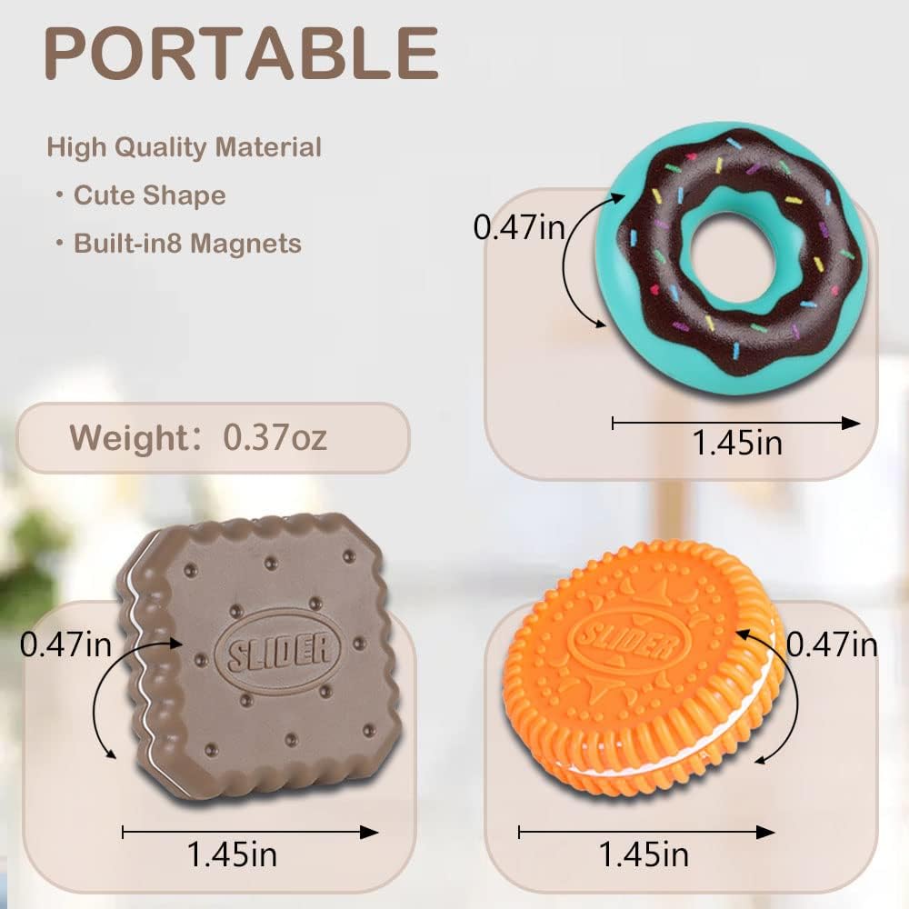 3pcs Haptic Coin Magnetic Fidget Slider, Magnetic Push Slider ADHD Sensory Toys Desk Office Fidget Toy Gifts for Adult Teens Kids