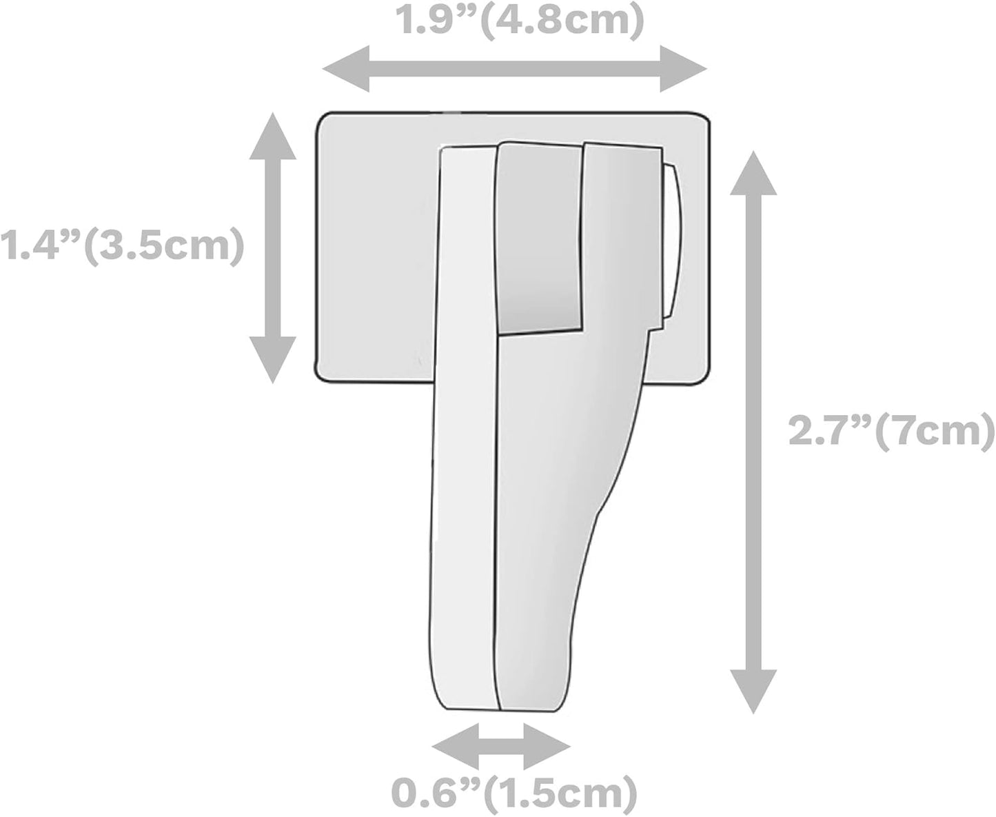 Inaya Child Proof Door Lever Lock (4-Pack) - Door Handle Lock - 3M Adhesive - Minimalist Design - No Drilling Child Safety Door Handle Locks