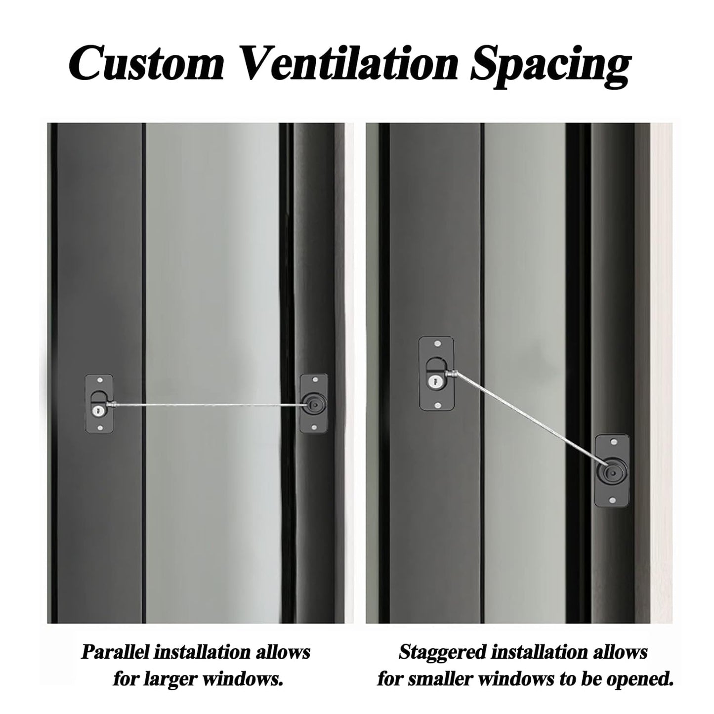 Refrigerator Lock with Key, Fridge Locks,Lock for Fridge Freezer, Cabinets and Drawers, Air Oven Air Fryer, Closets, Windows, 2 Pack Refrigerator Lock with 4 Keys (White-Mini)