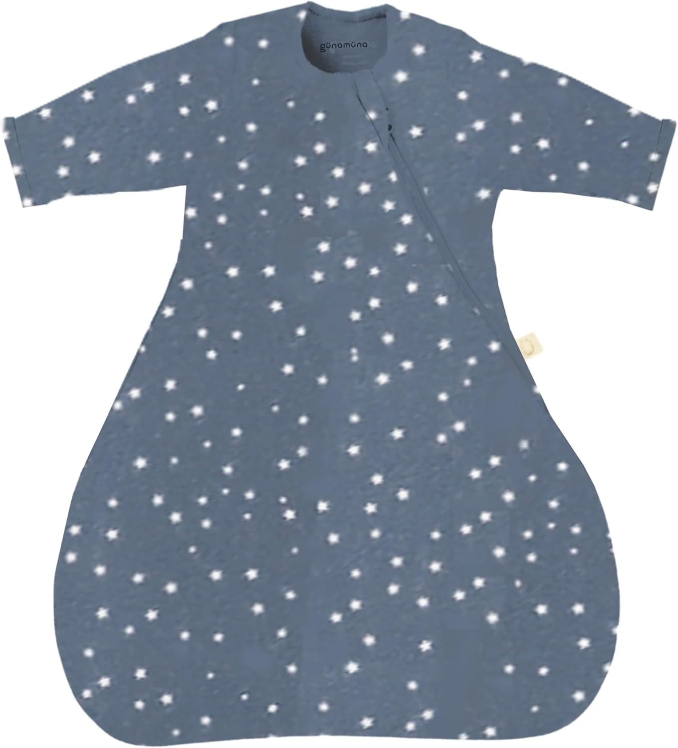 GUNAMUNA Long-Sleeve Transitional Swaddle Sleep Bag 1.0 TOG – Soothes Infants 3-6 Months, Easy Diaper Changes with WONDERZiP