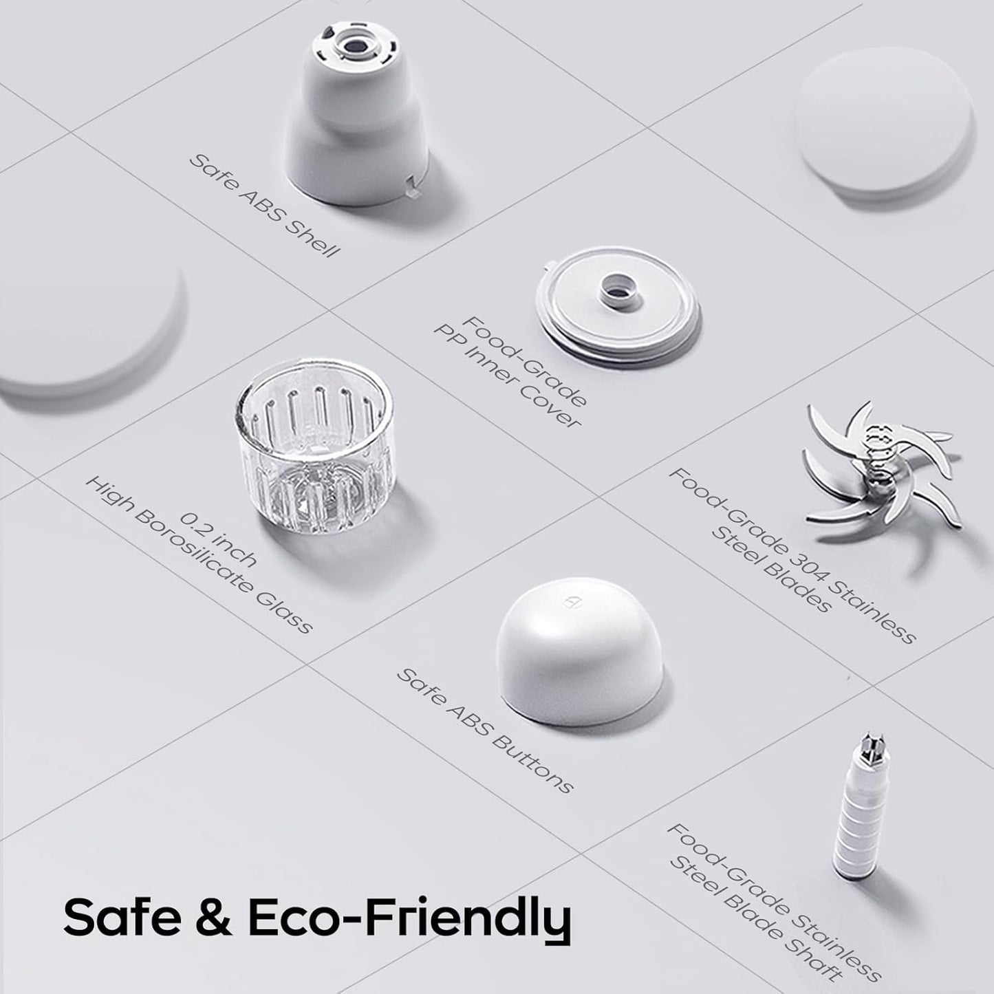 Bc Babycare Baby Food Maker-Baby Food blender for Fruit, Vegatable & Meat,Mini Food Processor for Potatoes, Grapes & Strawberries,White,10oz