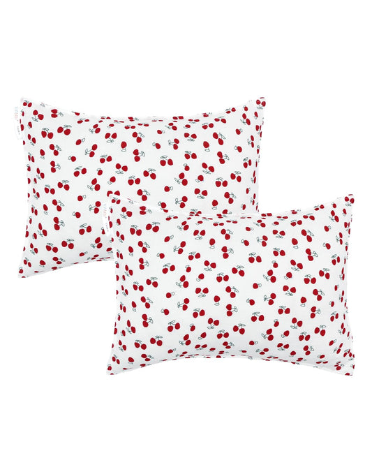 ALVABABY Toddler Pillowcases 2 Pack Muslin Cotton Kids Pillow Cover Fit 13"x 18" or 12"x16" Envelope for Girl Boy Sleepy Travel 2TPM01A