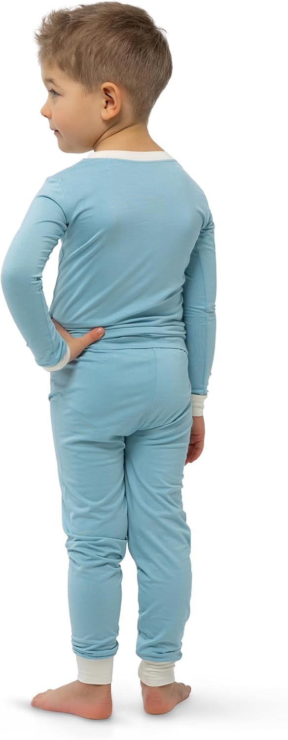 2-Piece Pajama for Kids and Toddlers - Toddler Pajamas - Boys and Girls Pajamas viscose made from Bamboo