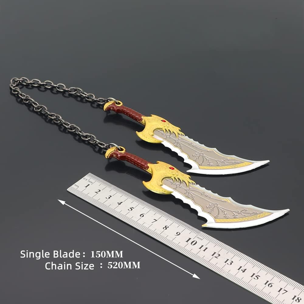God of War Ragnarök Kratos Blades of Chaos Action Figures Game Toy Collection Keychain Desk Decoration Backpack Pendant Gift