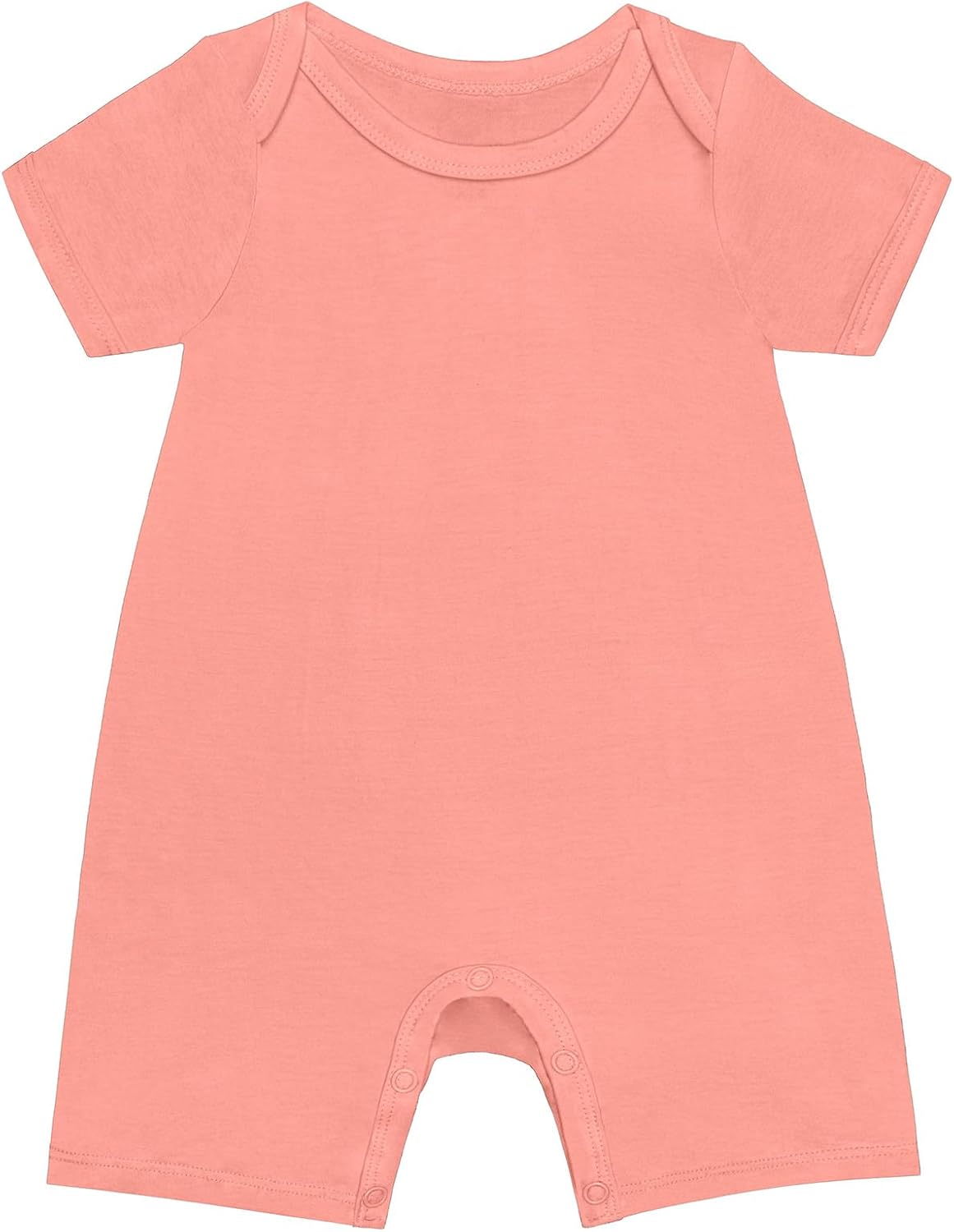 GUISBY Rayon Baby Pajamas, Short Sleeve Footless Rompers, Snap Closure Sleeper for Boy Girls
