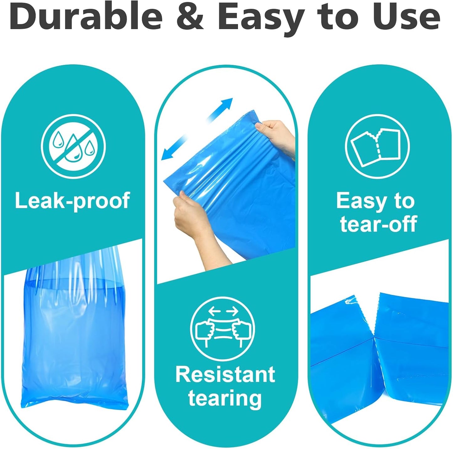 Refills Compatible with Diaper Genie Easy Roll Signature & Platinum Diaper Pail,1-Pack (30 Bags) for 1400 Newborn Diapers,7-Layer Powerful Odor Control.Extra Thickness,Durable & No Tear