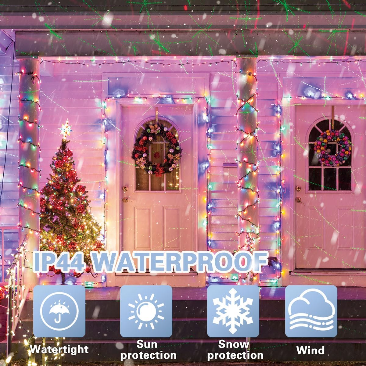 66FT Easter String Lights Outdoor Indoor, 200 LED Easter Pastel Lights Multicolor Decorations, 11 Modes Plug in Twinkle Fairy Lights for Bedroom Decor