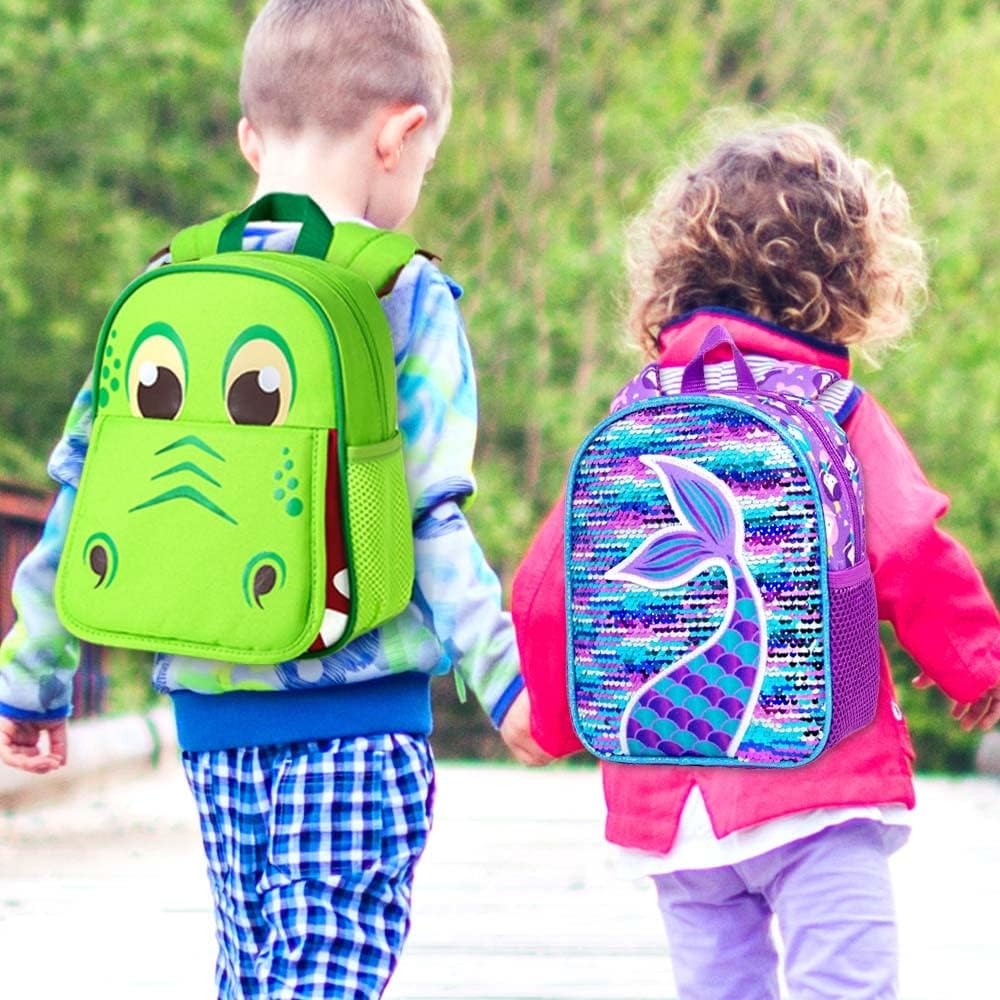 gxtvo Toddler Backpack Leash, 9.5" Kids Safety Leashes Bookbag for Children Boys Girls - Unicorn/Butterfly/Mermaid/Dinosaur