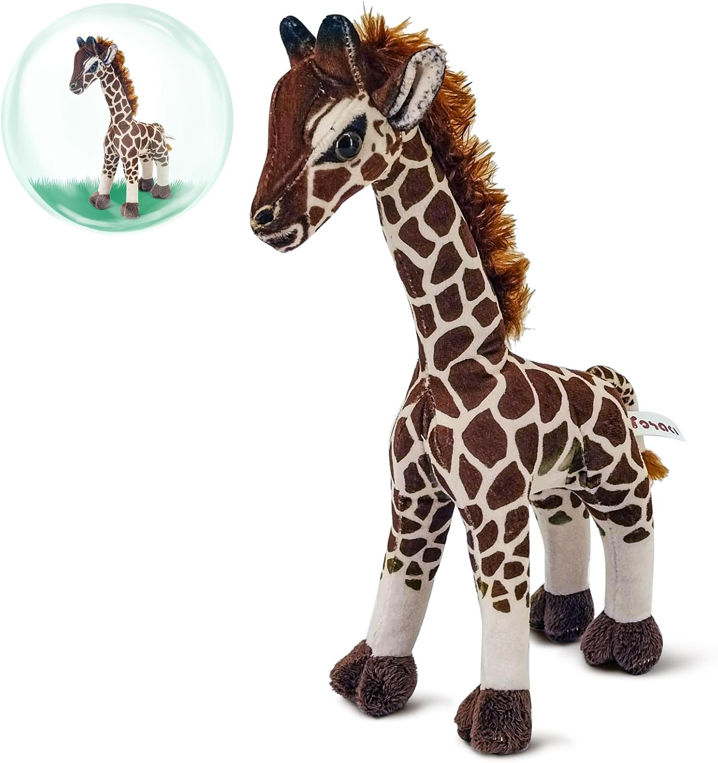 10" Cute Giraffe Plush Toy, Washable Holiday Stuffed Animal, Birthday Gift for Boys and Girls