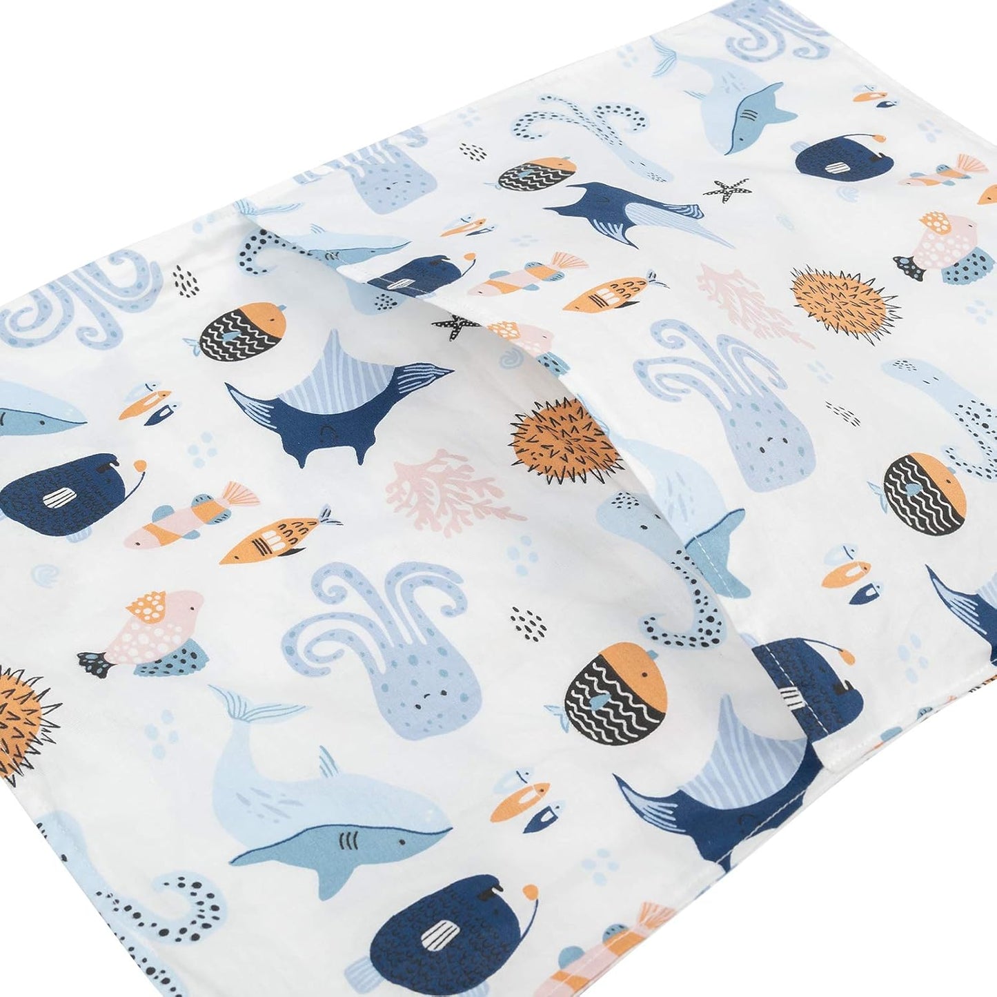 ALVABABY Toddler Pillowcases 2 Pack Organic Cotton Kids Pillow Cover Fit 13"x 18" or 12"x16" Envelope for Girl Boy Sleepy Travel