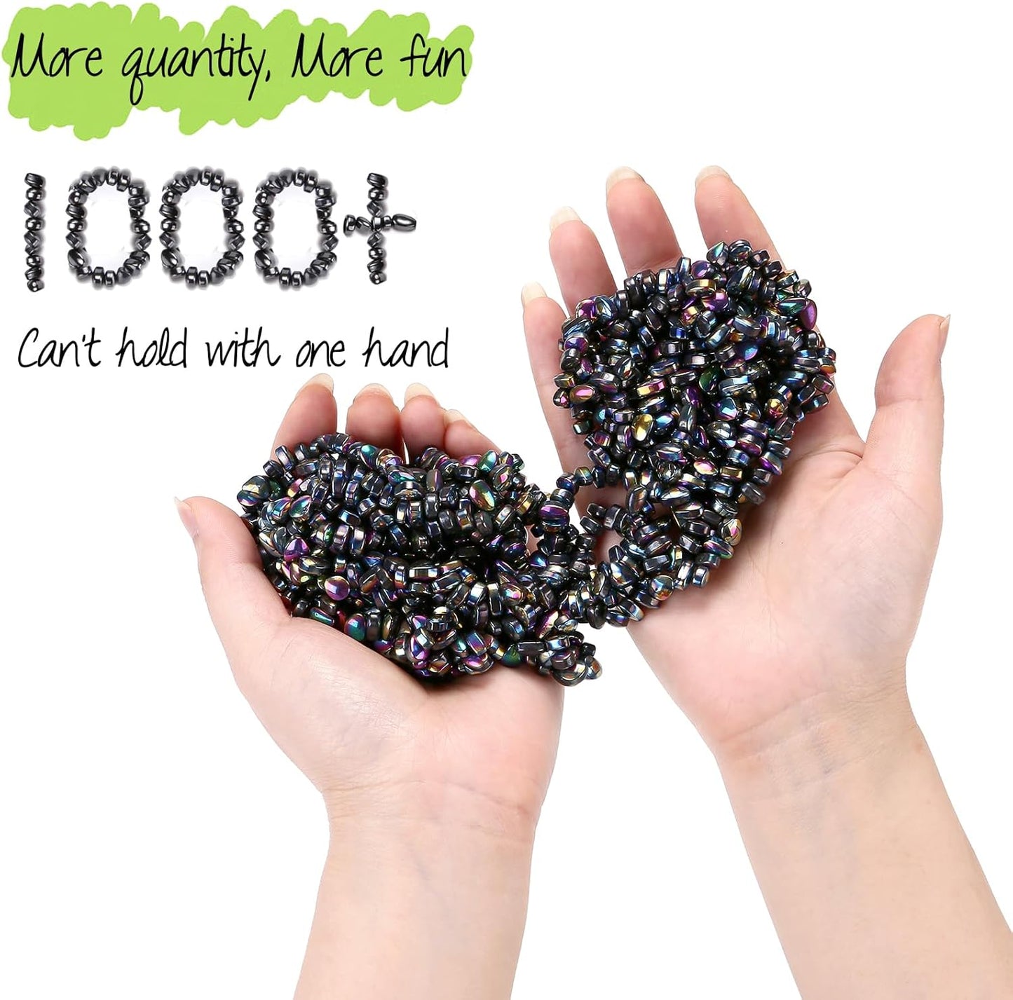 1000 PCS Colourful Ferrite Crags Desk Toys for Office, Like Putty, Satisfying Fidget Toys for Adults (1000 PCS)