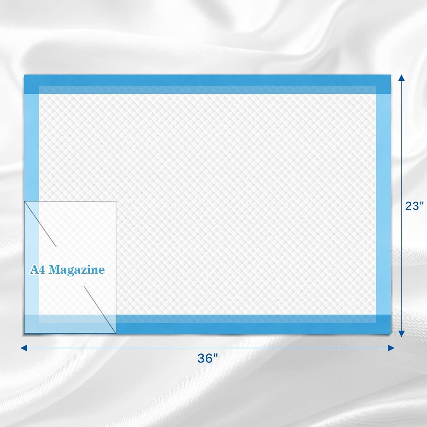 100 Count Disposable Beds Pads,23"x36" Waterproof Adults Incontinence Chucks Underpads,Absorbent Leakproof Pee Pads for Kids,Elderly,Extra Large Dog Puppy Training Pad,Baby Changing Liner