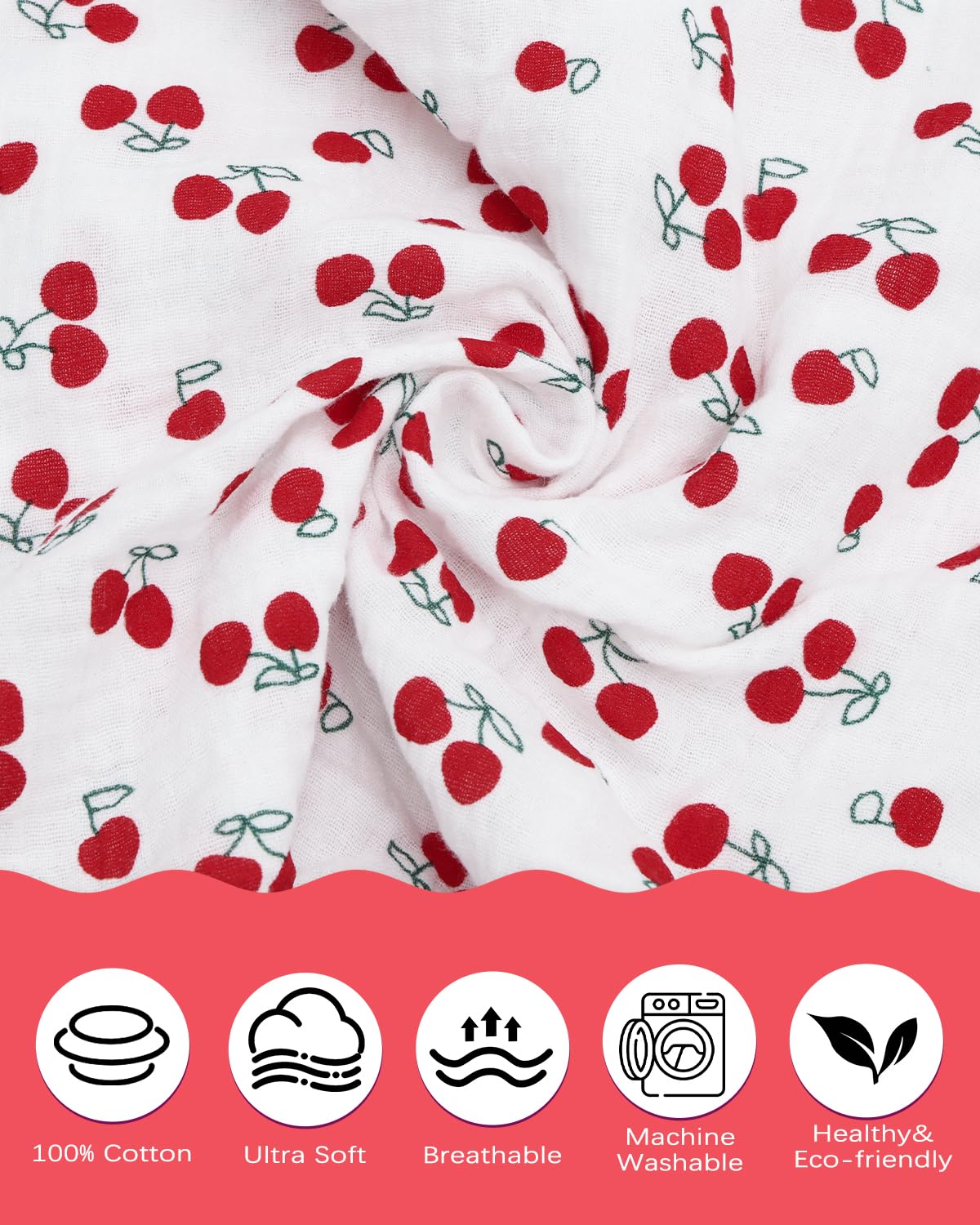 ALVABABY Toddler Pillowcases 2 Pack Muslin Cotton Kids Pillow Cover Fit 13"x 18" or 12"x16" Envelope for Girl Boy Sleepy Travel 2TPM01A