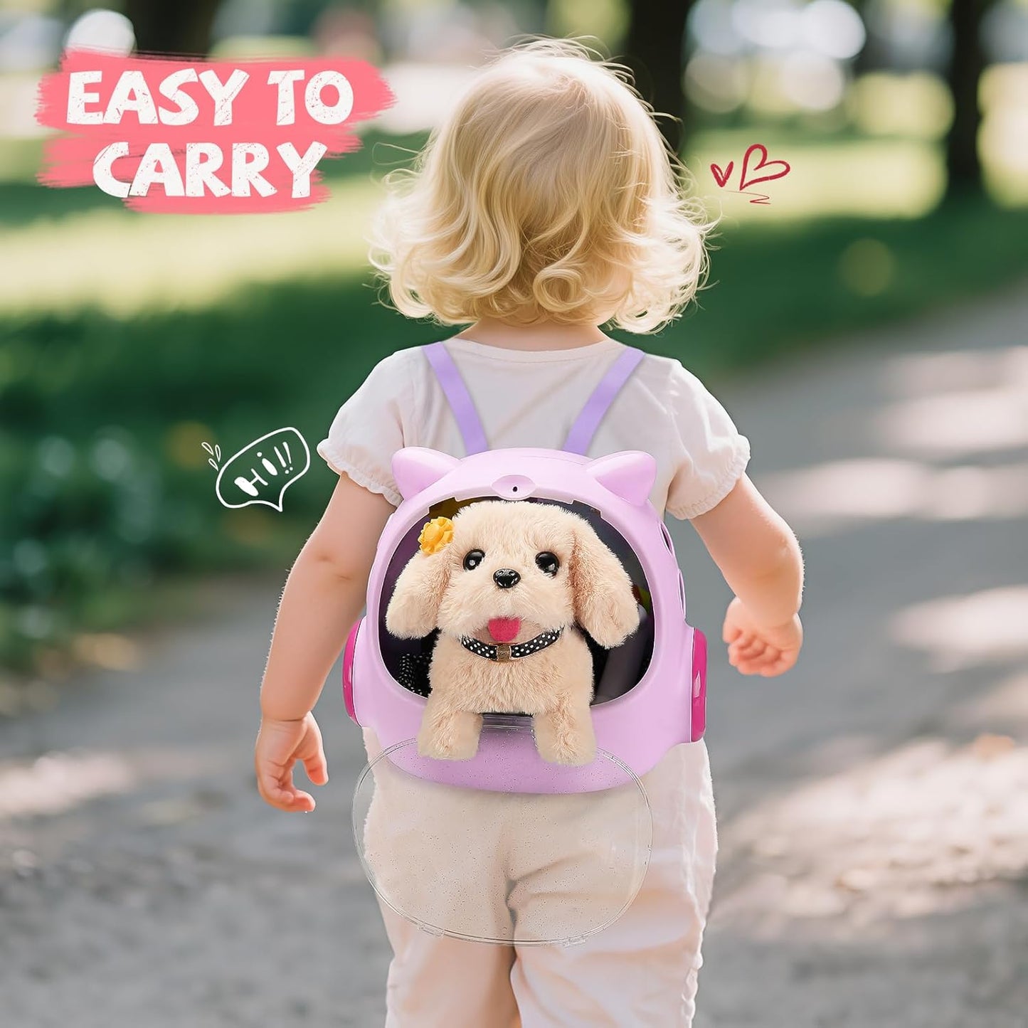 16 Pcs Robot Dog Toys for Girls, Toys for 3 4 5 6 7 8 Year Old Girls Kids Boys, Realistic Robot Puppy Toys for 5-7 6-8, Ideas Birthday Gifts for Girl 3 4 5 6 Year Old