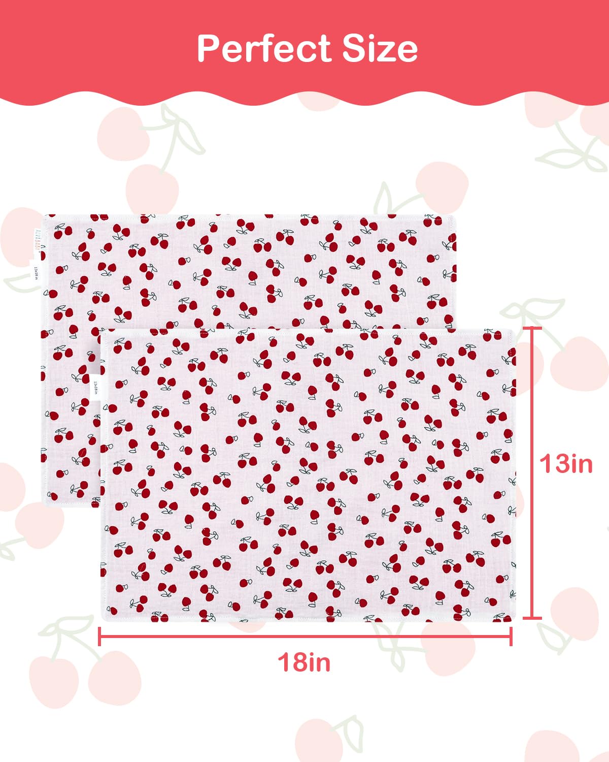 ALVABABY Toddler Pillowcases 2 Pack Muslin Cotton&Stretchy Kids Pillow Cover Fit 13"x 18" or 12"x16" Envelope for Girl Boy Sleepy Travel 2TPMN01A