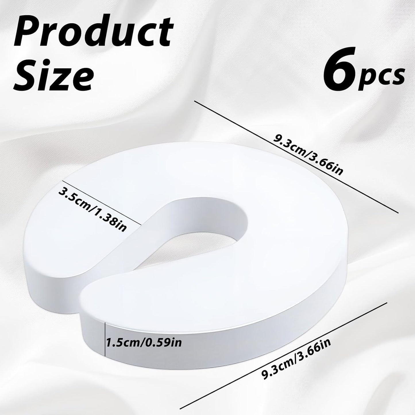 6 Pack Cat Safety Doors Stoppers Finger Pinch Guard EVA Foam Anti Door Slam Stopper to Keep Doors Open Stop Door from Slamming - White