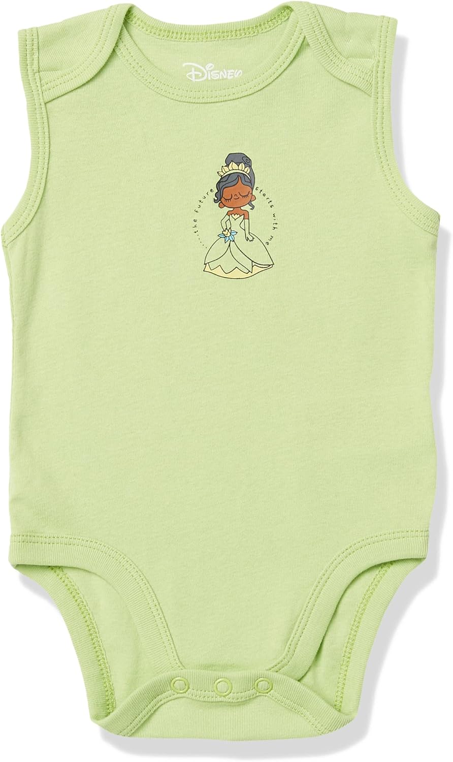 Amazon Essentials Disney | Star Wars | Princess Baby Girls' Sleeveless Bodysuits, Pack of 6