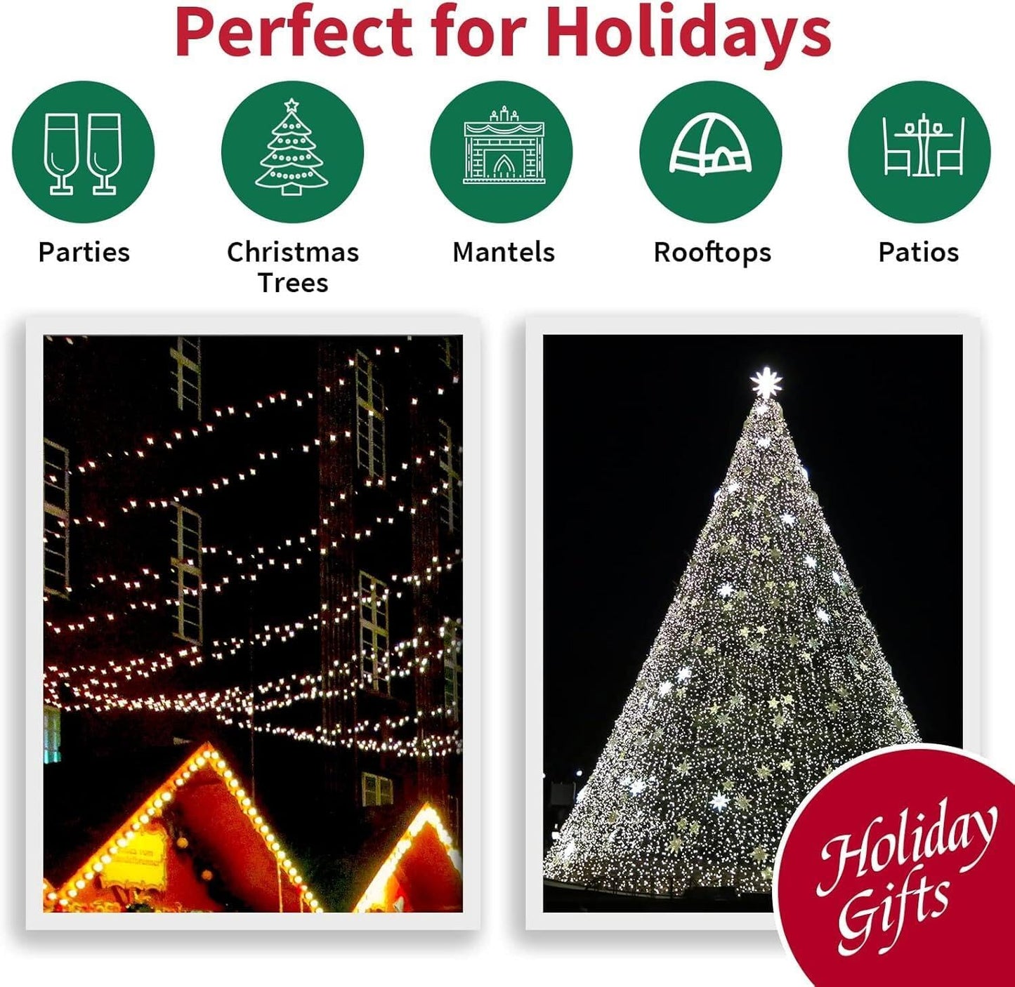 66ft Christmas Decorative Mini Lights,200 LED Transparent Wire Fairy Starry String Lights Plug in, 11 Lighting Modes, for Indoor Outdoor Xmas Tree Wedding Party Decoration (White)