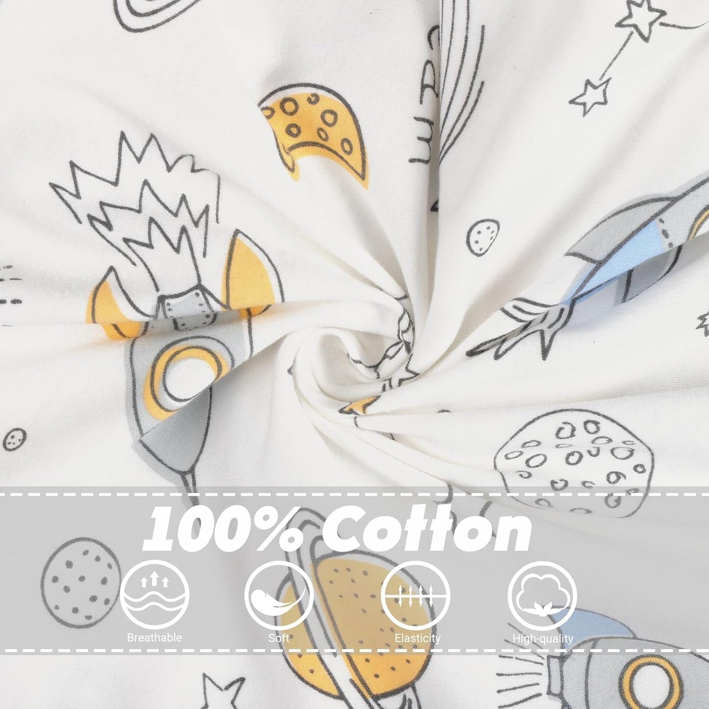 2 Pack Transition Swaddle with 2 Way Zipper, 2 in 1 Arms in/Out Transitional Arms Up Swaddle, 100% Cotton Newborn Swaddles Zipper Swaddles Baby Swaddling Sack Sleeping Sack 0-3 Months