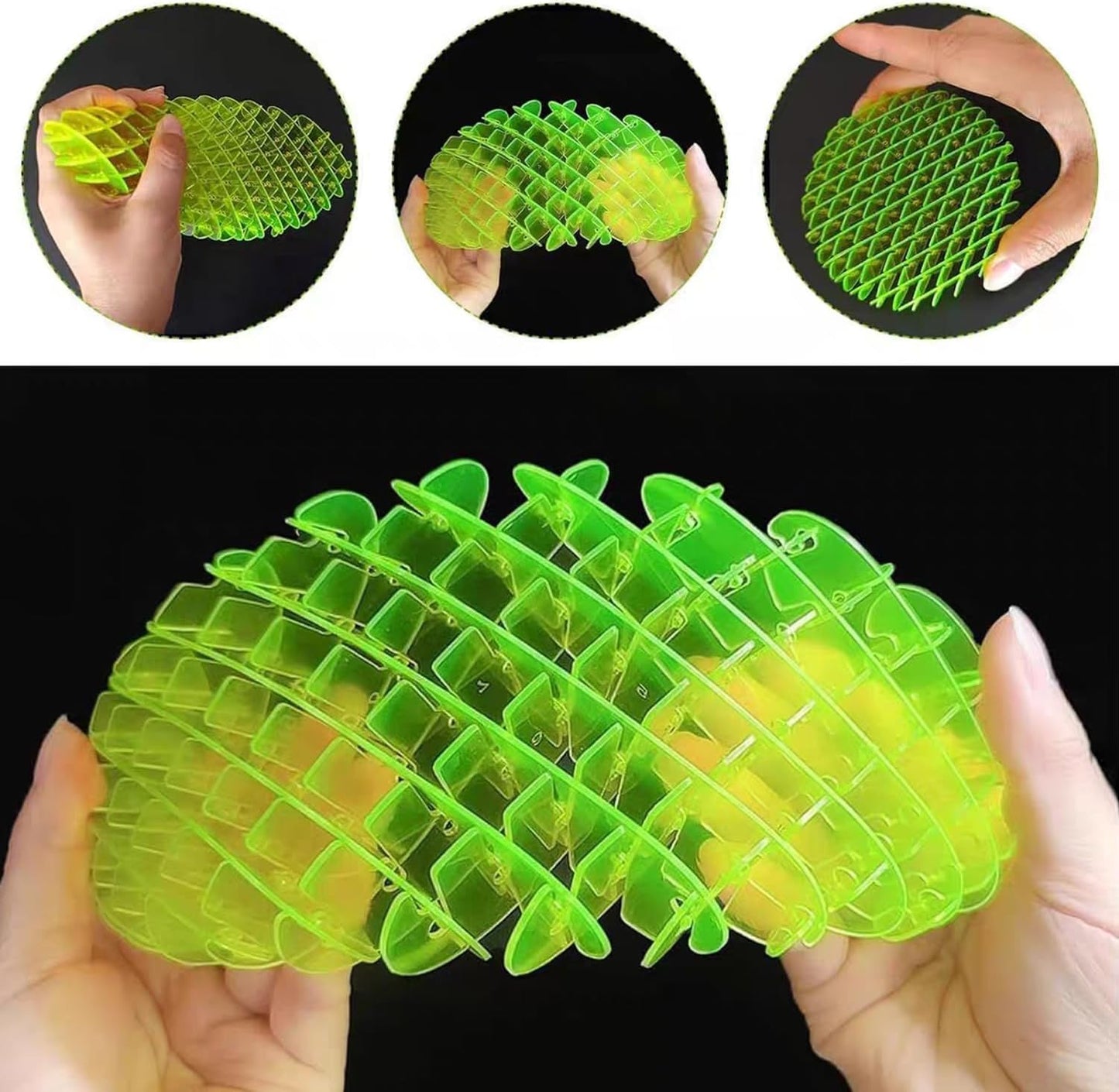 2P Fidget Big Worm Toy｜Sensory Slug Fidget Toy｜ Fidget Toy for Kids&Adults｜ Quiet EDC Resistance Fidget Toy ｜Funny Pocket Fidget Toy｜Sensory Stress Anxiety Relief Toys (Medium)