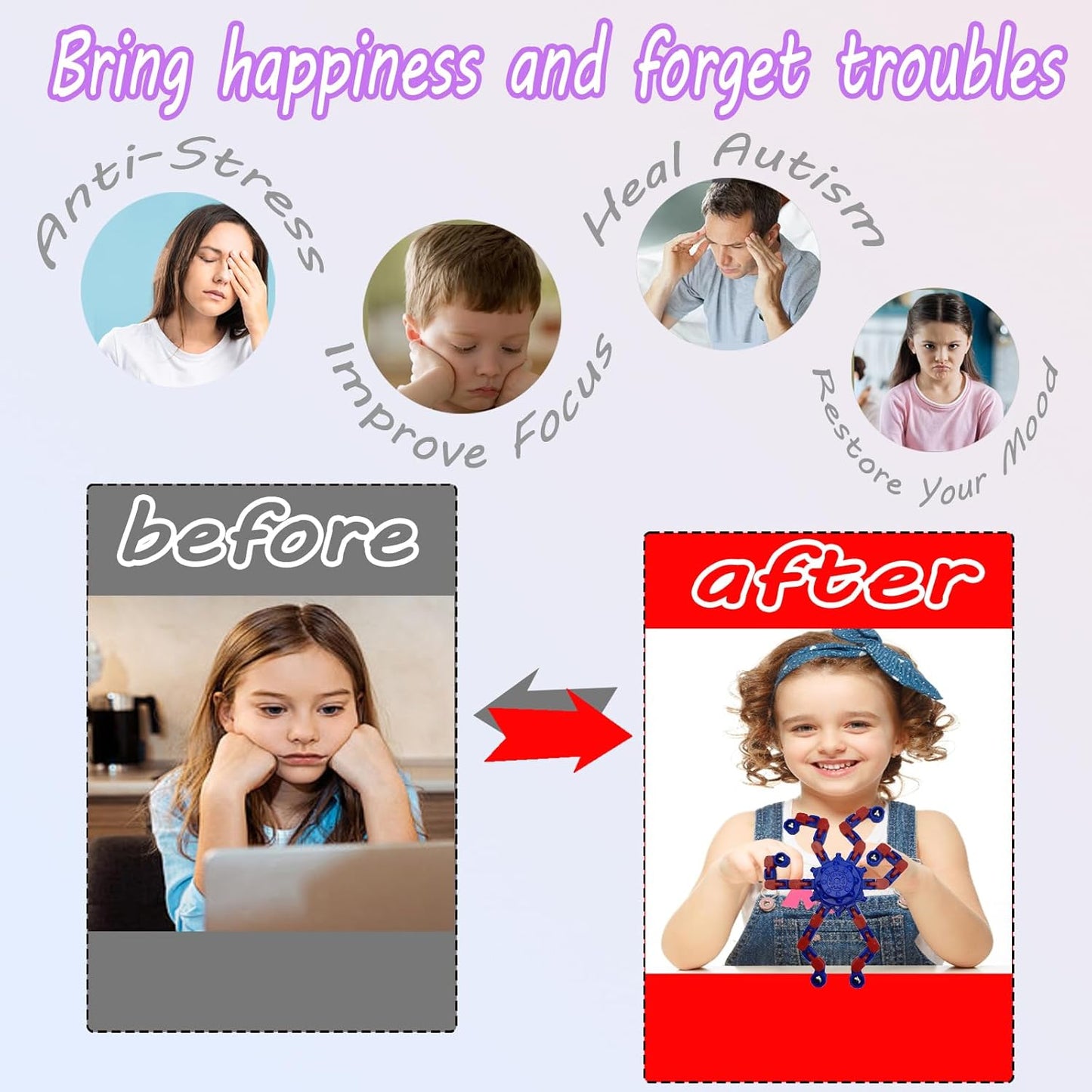 16 Pcs Fidget Spinner Toys Party Favors Goodie Bag Stuffers Gifts,Transformable Robot Fingertip Stress Relief Gyro Sensory Toys for Kids Adults ADHD Autisms,Treasure Box Toys Carnival Prizes Supplies