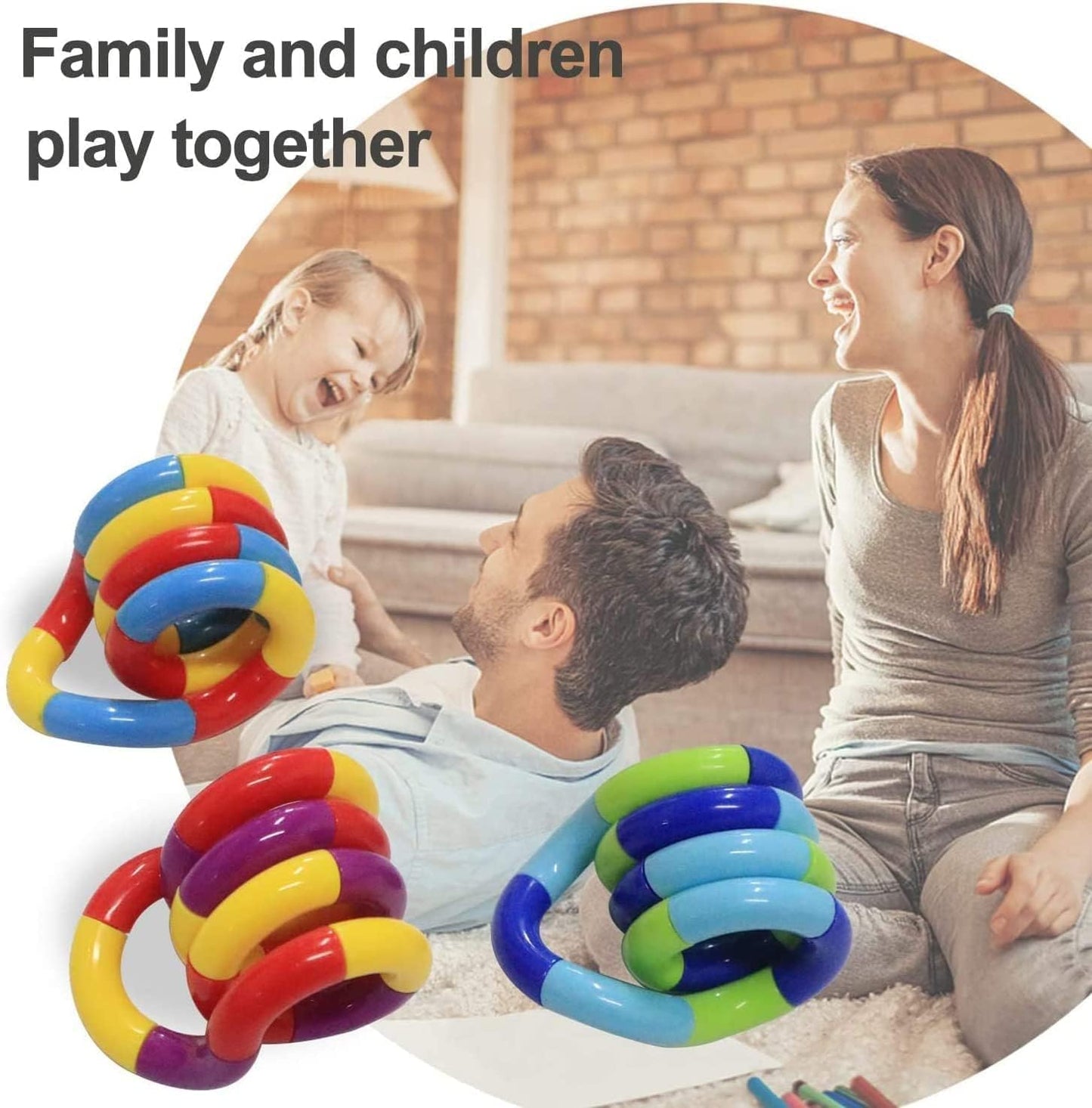 9PCS Quiet Fidget Toys Sensory Fidget Toys for Unique Fidget Experience, Multicolor Twisty Fidget Toys for Relaxation, Brain Imagination Tools, Relax Therapy Educational Toy for Adults,Boys,Girls